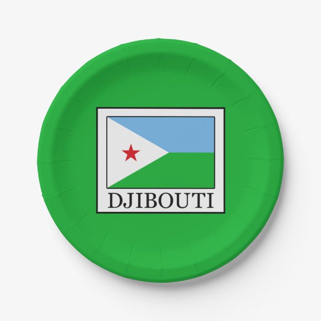 Djibouti Paper Plate (Front)