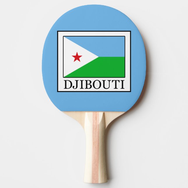 Djibouti Ping Pong Paddle (Front)
