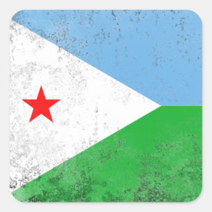 Djibouti Square Sticker