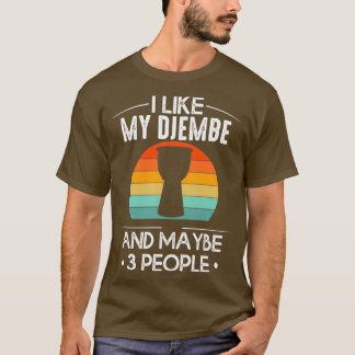 Djmebe Vintage Music Player Musician Goblet Drum T-Shirt