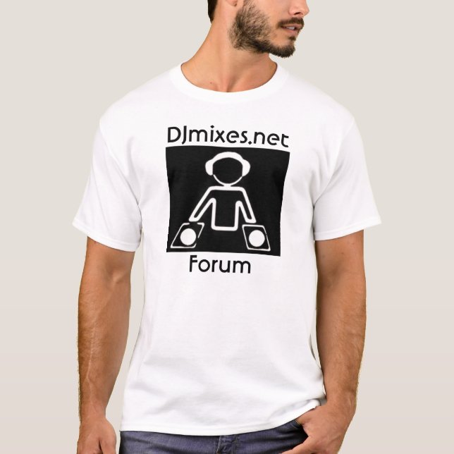 DJMixes.net - shirt - DJ - Forum Edition (Front)