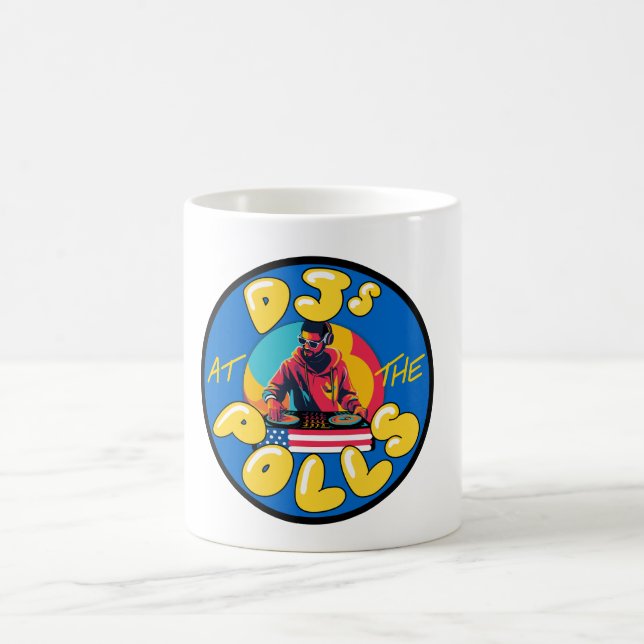 DJs at the Polls - Round Logo Mug (Center)