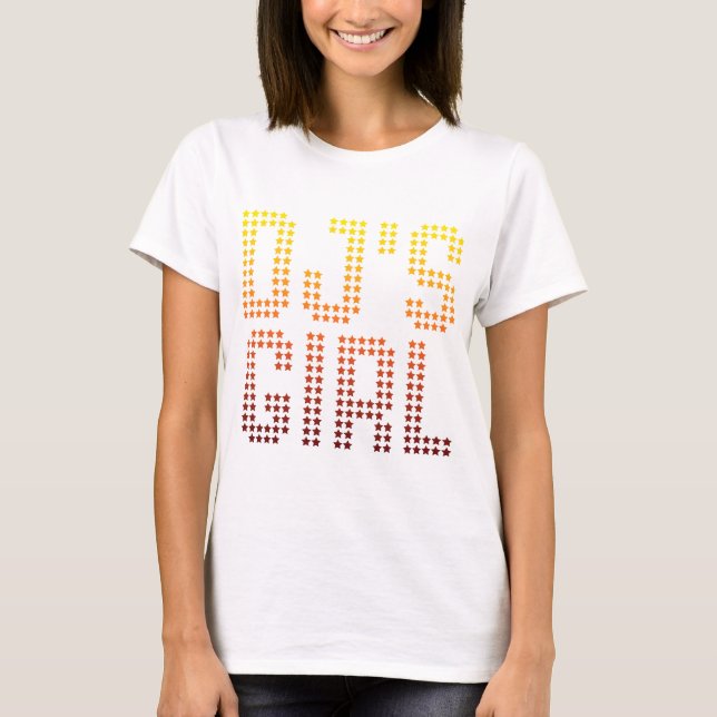 DJs Girl - Disc Jockey Girlfriend wife DJing Music T-Shirt (Front)
