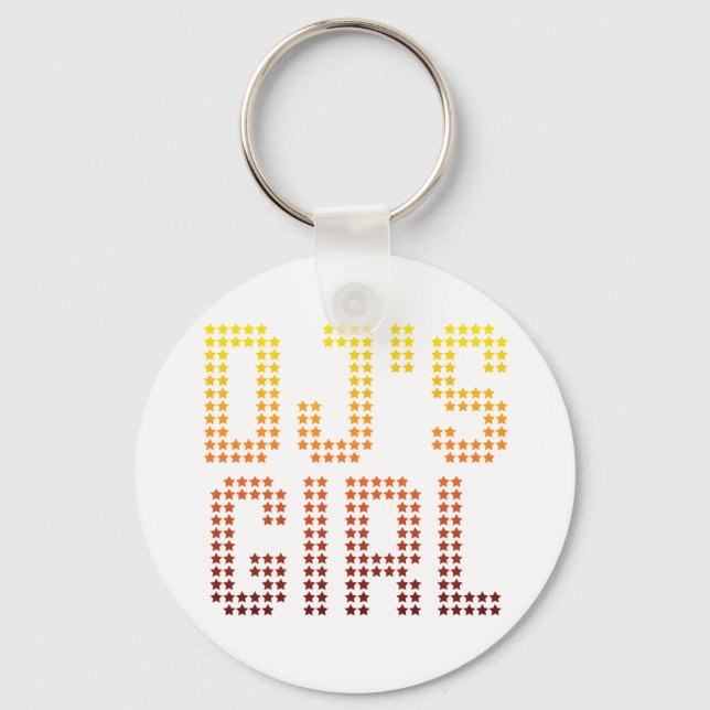 DJs Girl Key Ring (Front)