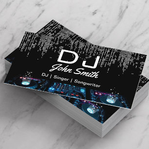 DJs Singer Songwriter Modern Music Event Business Card