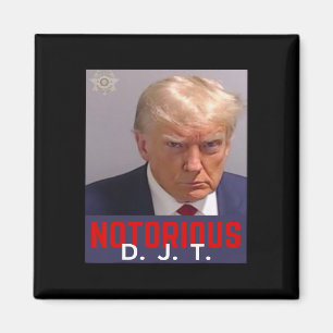 Djt - Trump Mug Shot - August 24 2023  Magnet