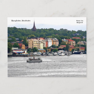 Djurgården, Stockholm, Photo Ola ... Postcard