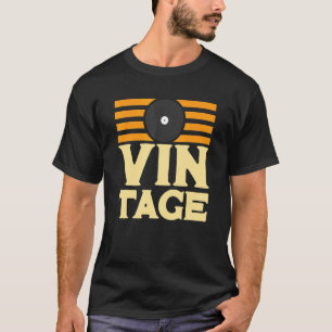 DJVinyl Record Album Spinning 80s Retro Graphic T-Shirt