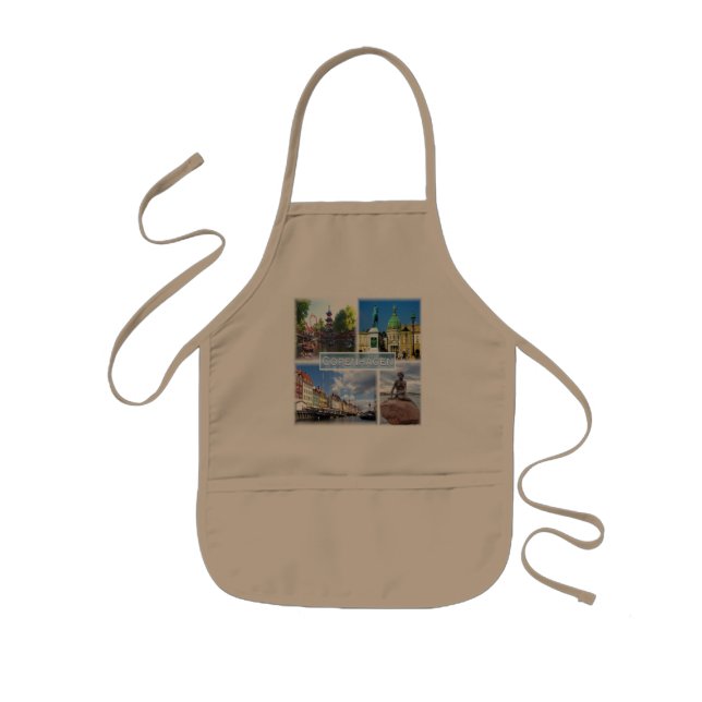 DK Copenhagen - Tivoli Garden - Amalienborg County Kids Apron (Front)