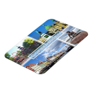 DK Copenhagen - Tivoli Garden - Amalienborg County Magnet