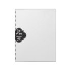 Dk Gray Lg Chevron Black Quatrefoil 3 Monogram