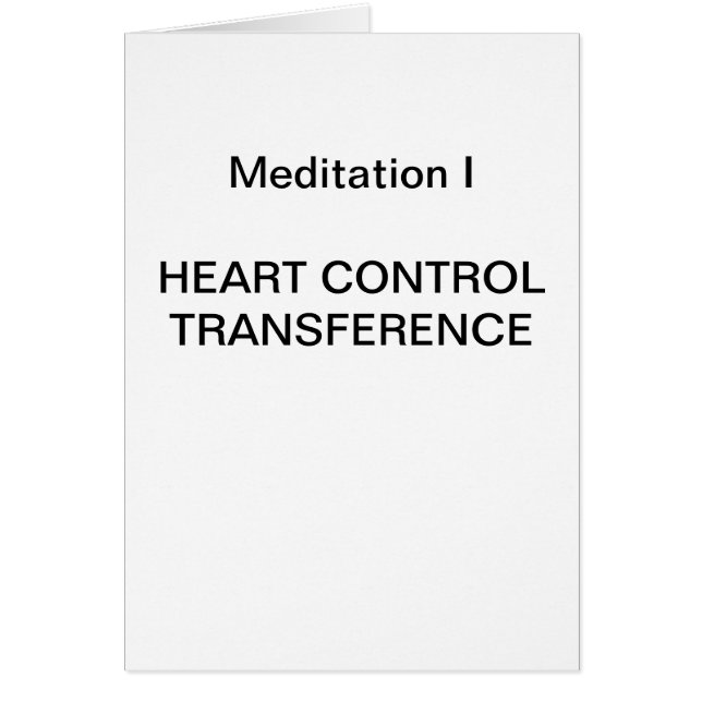 DK Meditation Series: Meditation I - CARD (Front)