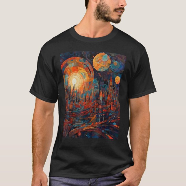 DKH138 Sci fi Graphic  One for the Journey T-Shirt (Front)