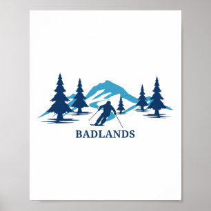 Dlands Wisconsin Ski Resort Skiing Skier Poster