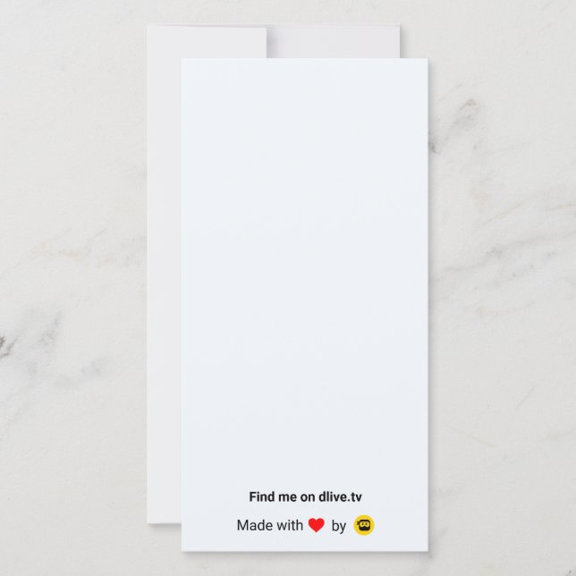 DLive Thank You Card (Front)