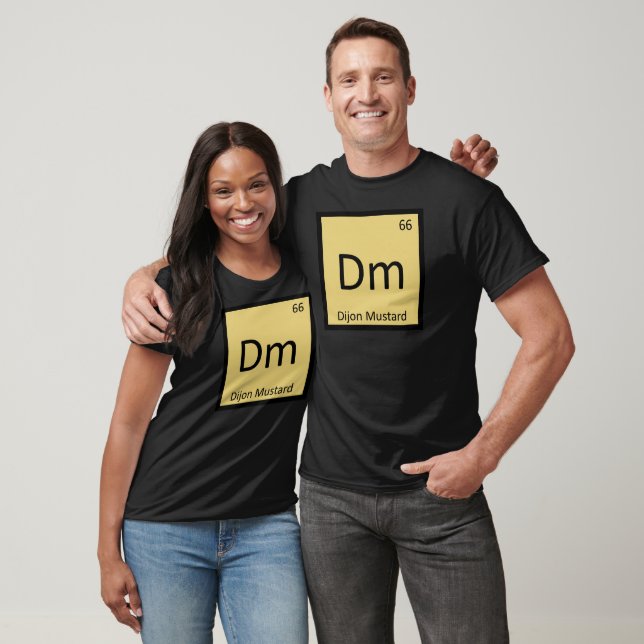 Dm - Dijon Mustard Chemistry Periodic Table Symbol T-Shirt (Unisex)