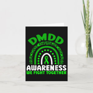 Dmdd Awareness We Fight Together Rainbow Card