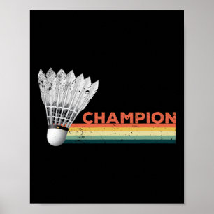 Dminton Player Champion  Poster
