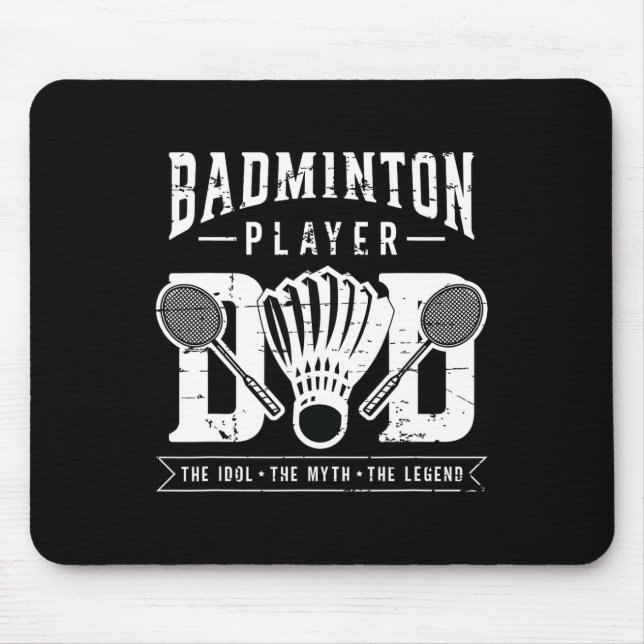 Dminton Player Dad The Shuttle Player Dminton Play Mouse Mat (Front)
