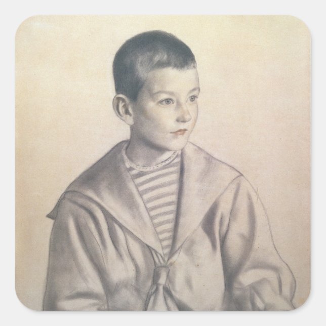 Dmitri Dmitrievich Shostakovich  as a Child Square Sticker (Front)