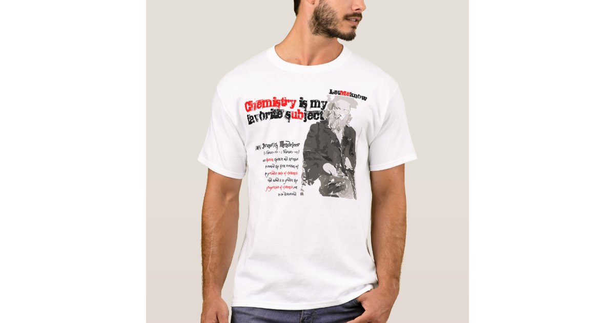 Dmitri Mendeleev T-Shirt | Zazzle