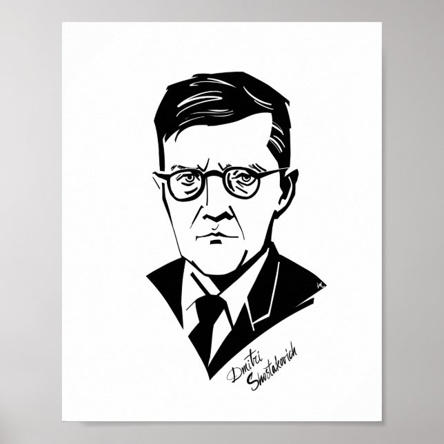 Dmitri Shostakovich Poster (Front)