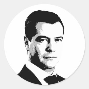 Dmitry Medvedev Classic Round Sticker