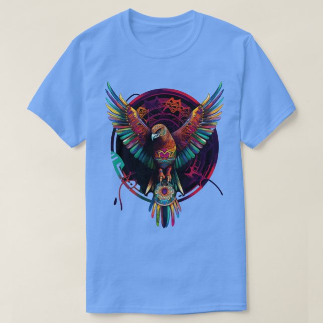 DMT Art Shamanic Eagle 1 T-Shirt (Design Front)