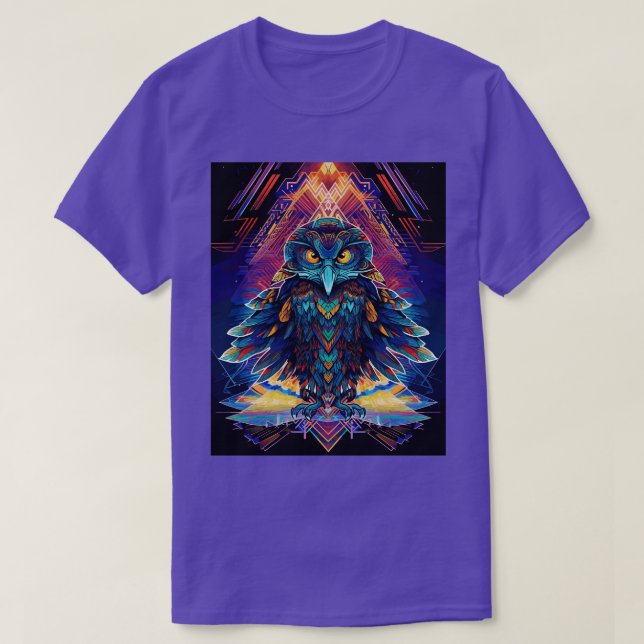 DMT Art Shamanic Eagle 4 T-Shirt (Design Front)