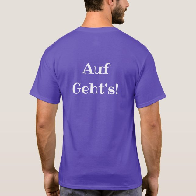 DMV Auf Geht's! T-shirt White Logo (Back)