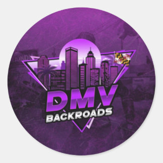 DMV Backroads Background Sticker