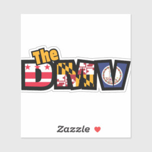 DMV DC Maryland Virginia Die Cut Decal