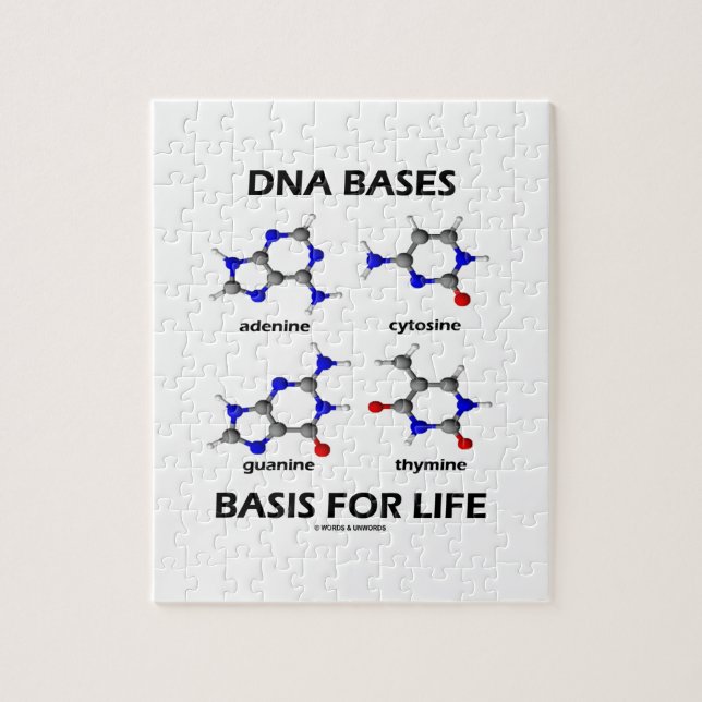 DNA Bases Basis For Life (Molecular Structure) Jigsaw Puzzle (Vertical)