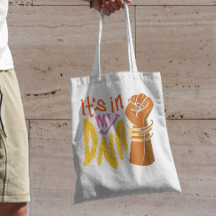 Dna Black History Month Fist Tote Bag