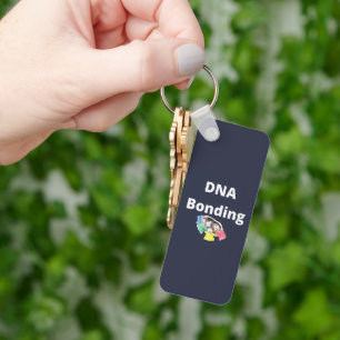 DNA Bonding Aluminium Rectangle Keychain