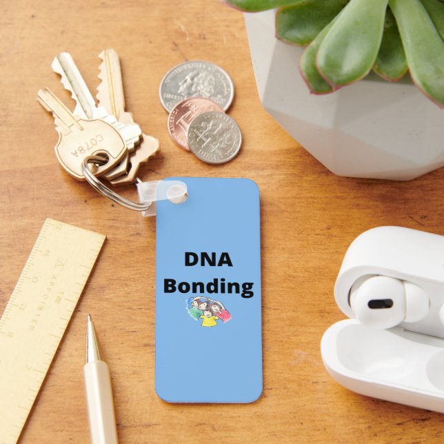 DNA Bonding Aluminium Rectangle Keychain (Desk)