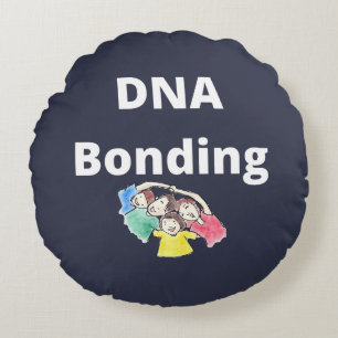 DNA Bonding Round Pillow