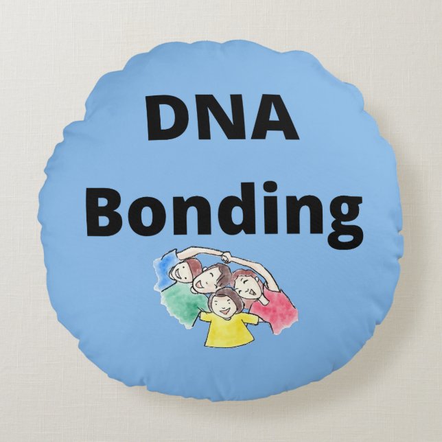 DNA Bonding Round Pillow (Front)