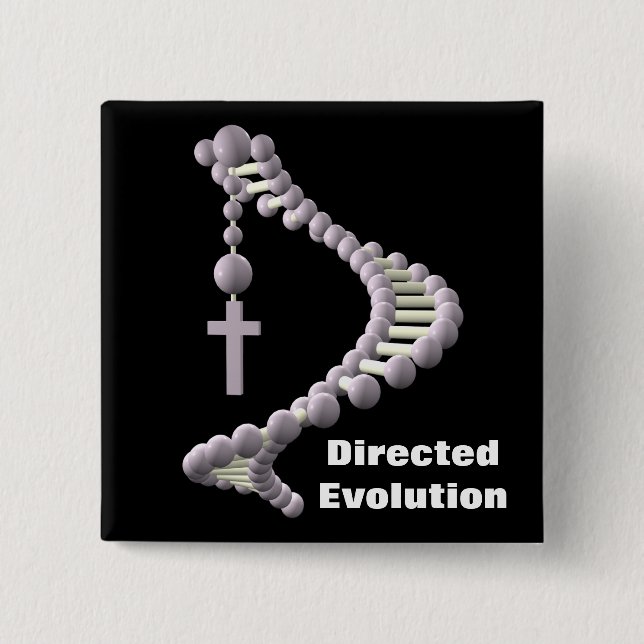 DNA Directed Evolution 15 Cm Square Badge (Front)