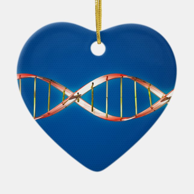 DNA Double Helix Ceramic Tree Decoration (Front)