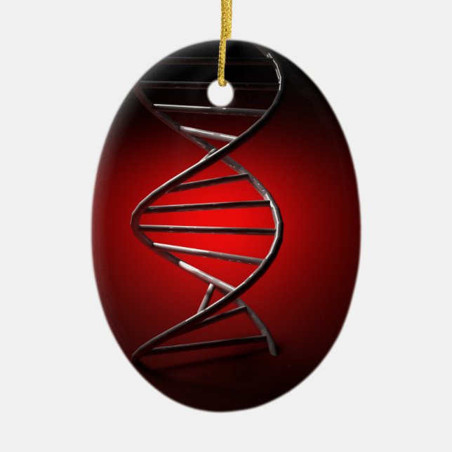 DNA Double Helix Ceramic Tree Decoration (Front)