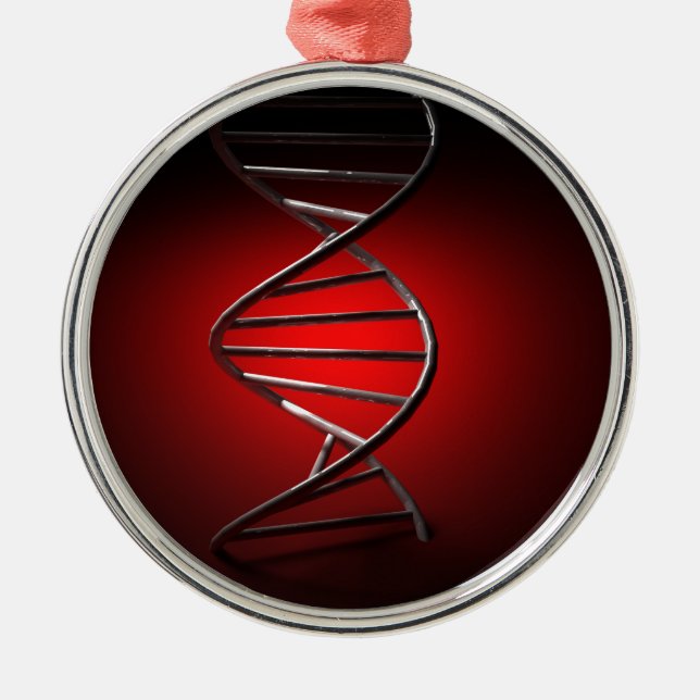 DNA Double Helix Metal Tree Decoration (Front)