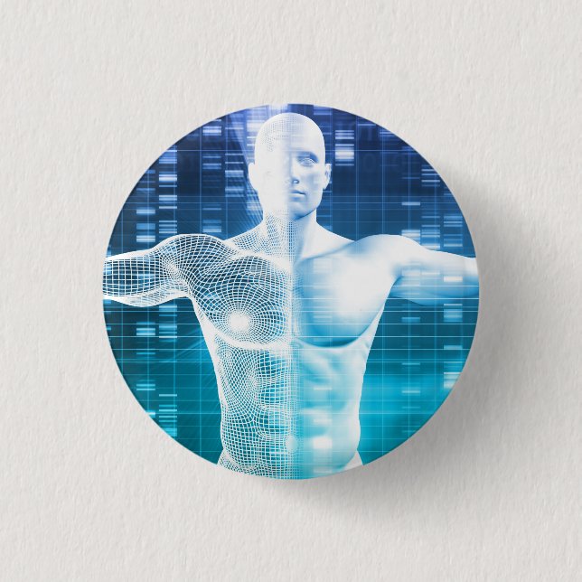 DNA Encoding and Genetic Code as a Science 3 Cm Round Badge (Front)