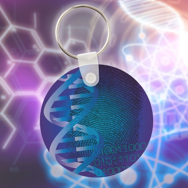 DNA Fingerprint Medical Science Key Ring (DNA Fingerprint Medical Science Keychain)