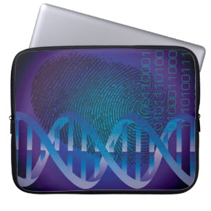 DNA Fingerprint Science Laptop Sleeve