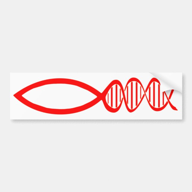 DNA Fish Bumper Sticker (Front)