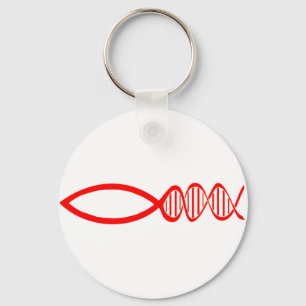 DNA Fish Keychain