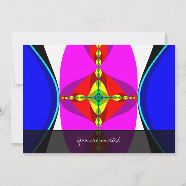 DNA - Fractal Art Invitation (Front)