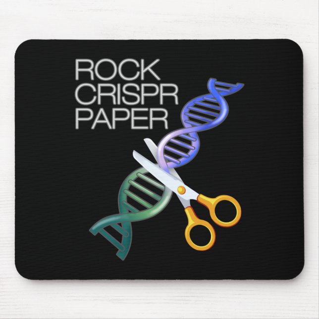 Dna Funny Rock Paper Crispr Genetic Science Race  Mouse Mat (Front)