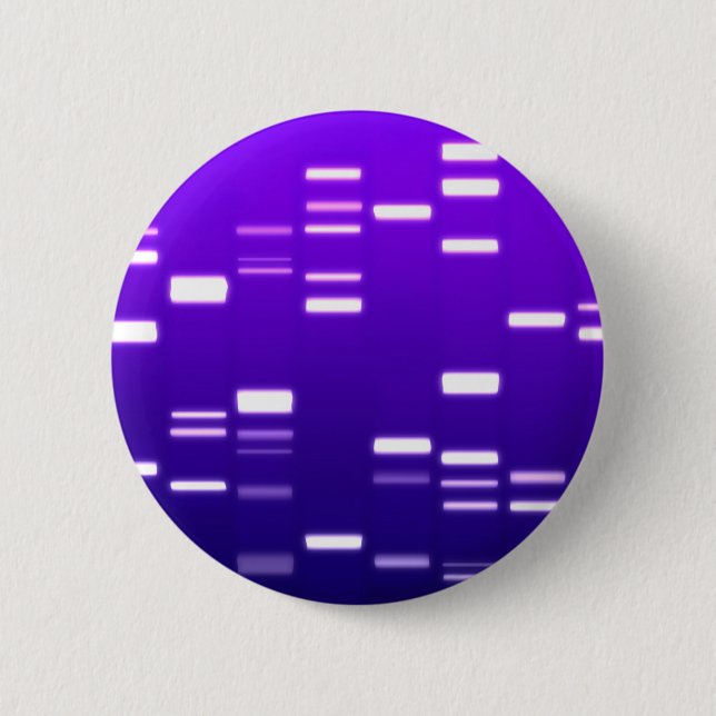 DNA Genetic Code Purple 6 Cm Round Badge (Front)